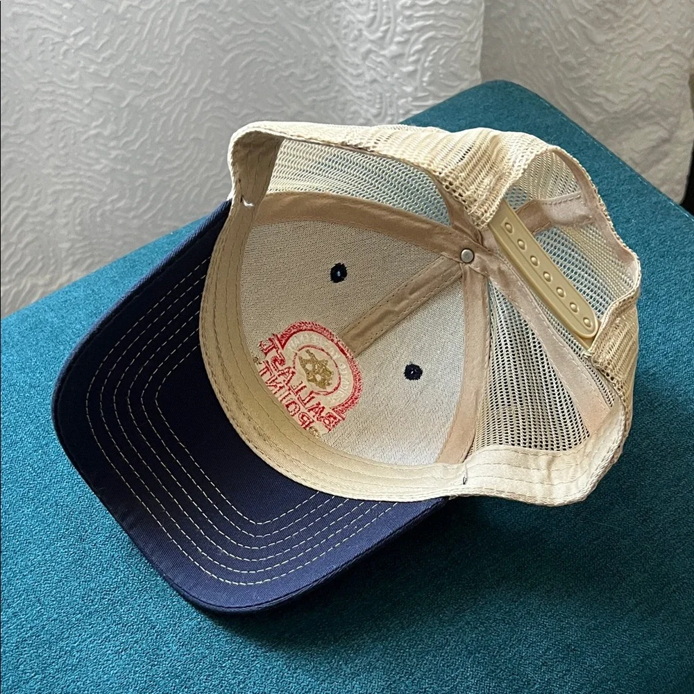 Navy and Cream Cap
